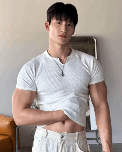 歐巴自留♡顯壯 小v領 透氣 竹節紋短袖