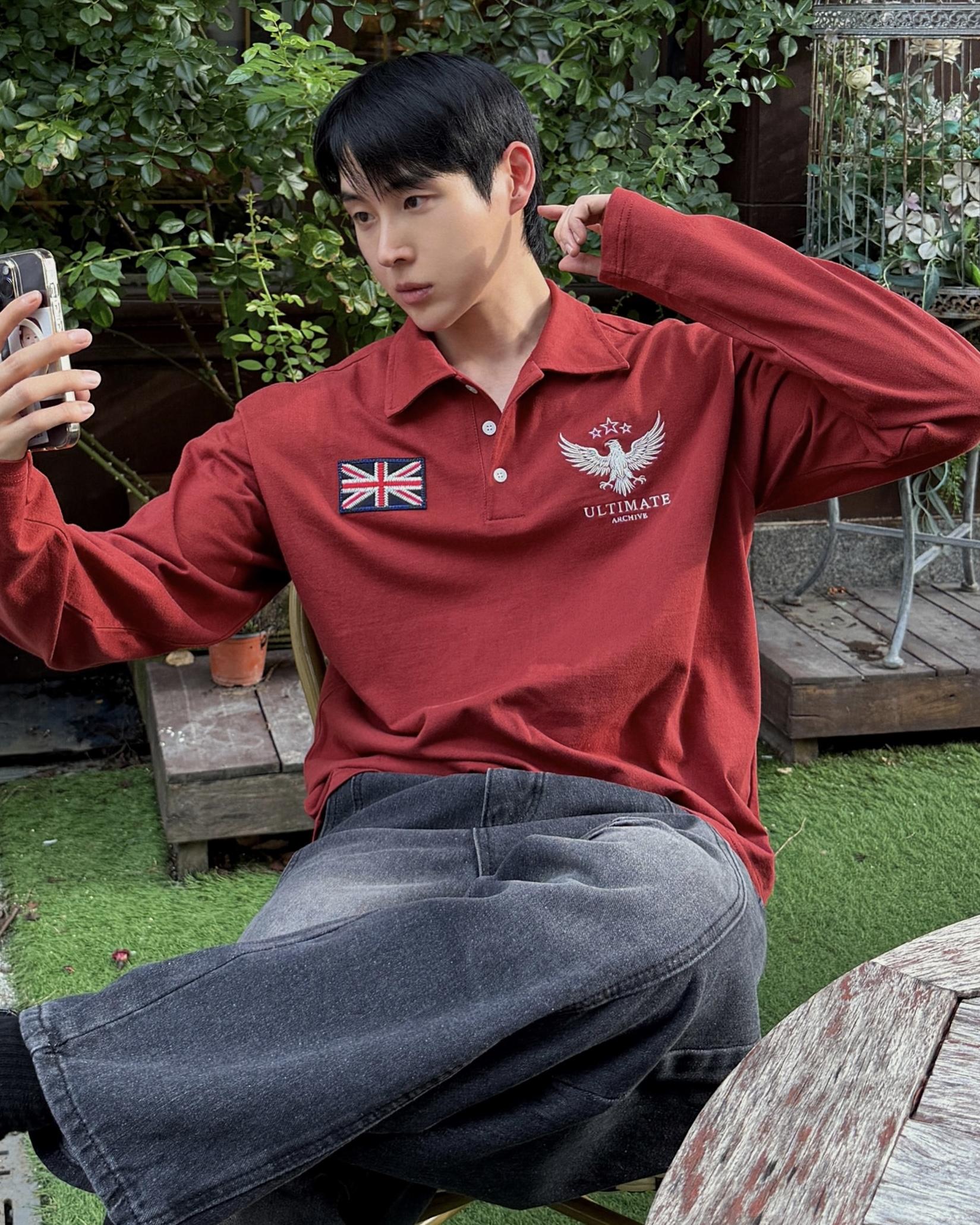 英國國旗 飛鷹布章刺繡 POLO衫
