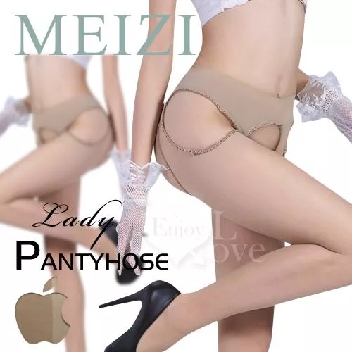 愛慕情絲！超薄包芯絲免脫四面開檔連褲絲襪﹝膚色﹞#535318