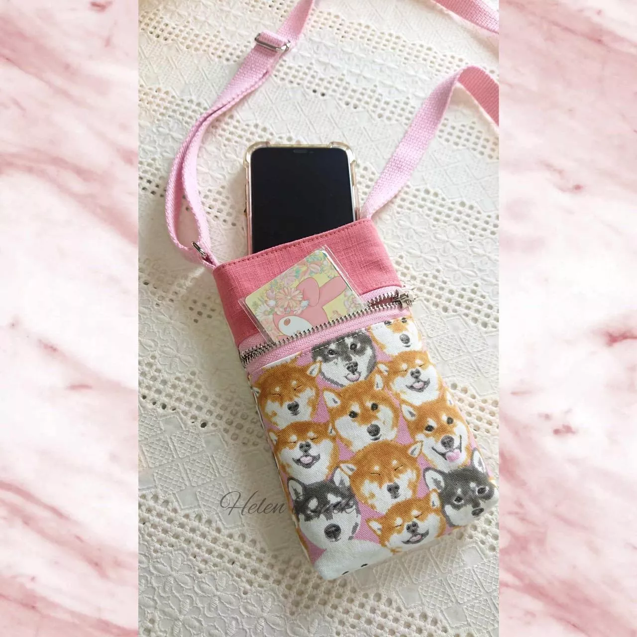 文青手機側背袋