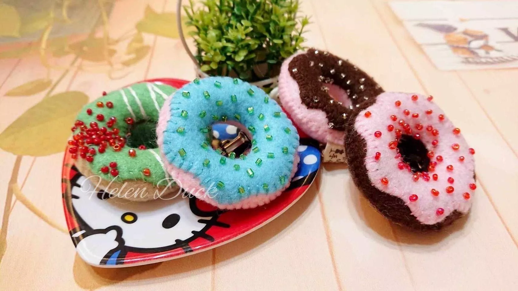 下午茶時間甜甜圈吊飾