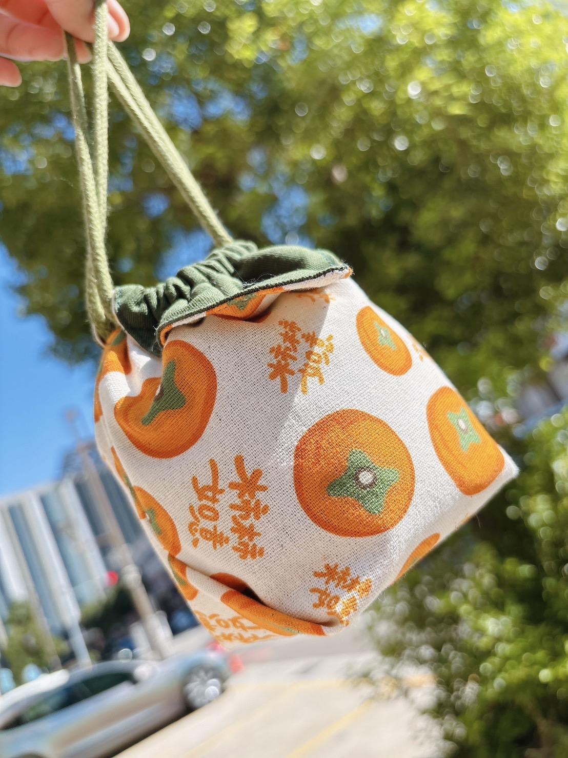 柿柿如意束口袋｜茶袋｜品茗袋