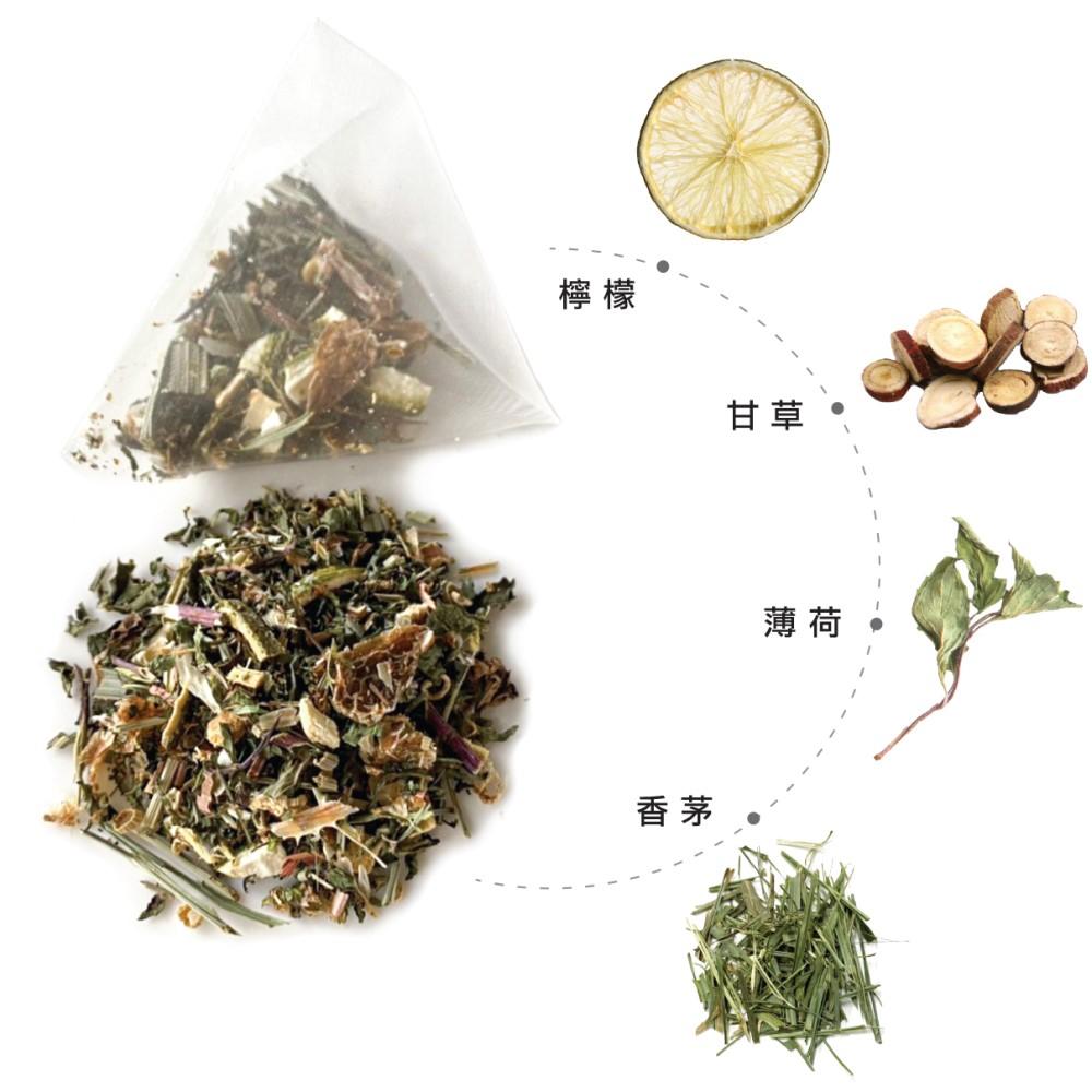 薄荷檸香康福茶10入/每包(舒緩放鬆;清新薄荷、香茅成分)