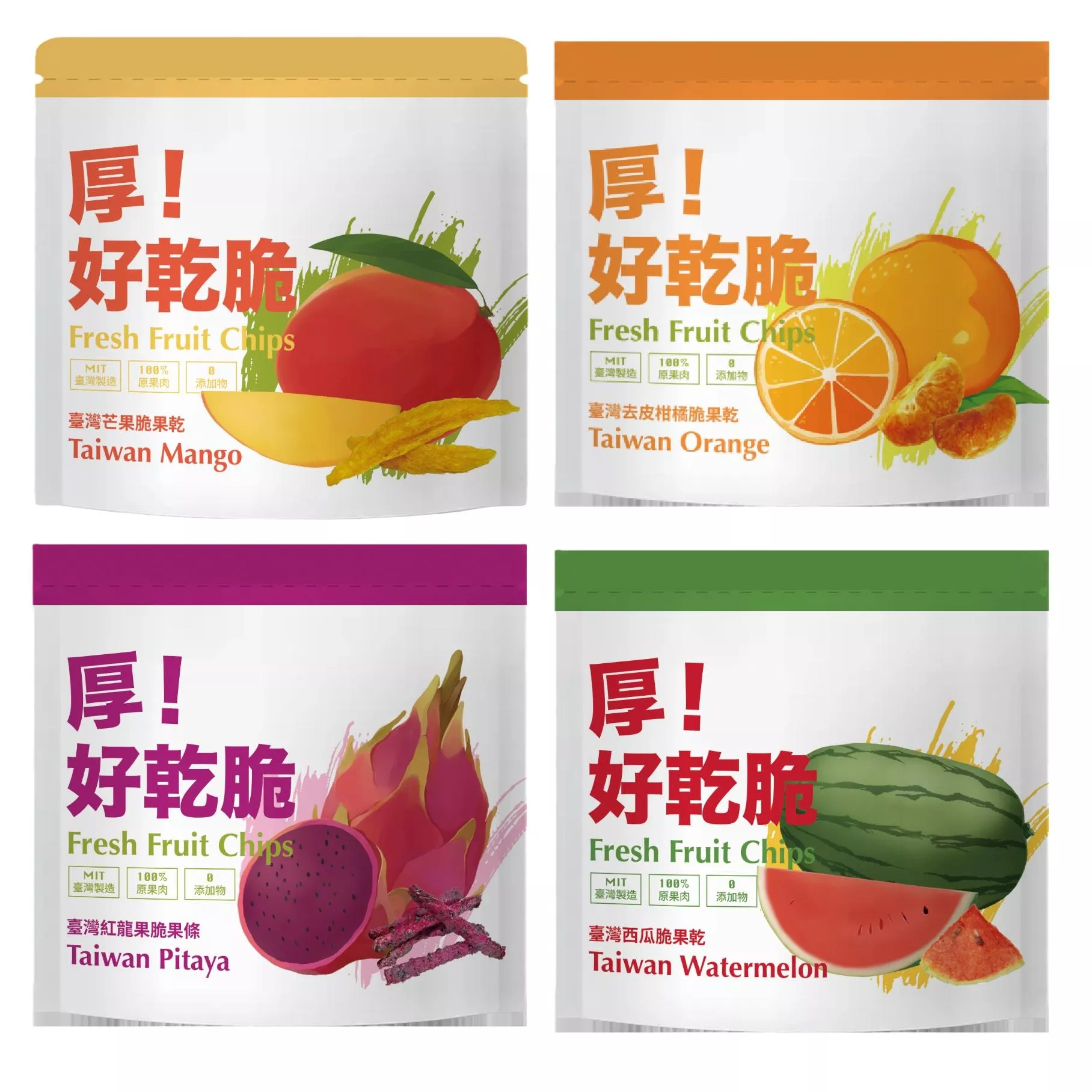 厚!好乾脆 台灣水果脆果乾_大包裝(全素食/水果零食/健身推薦)