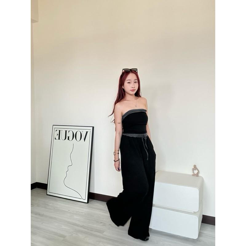 七月新品🔆撞色平口長褲套裝（2 colors)