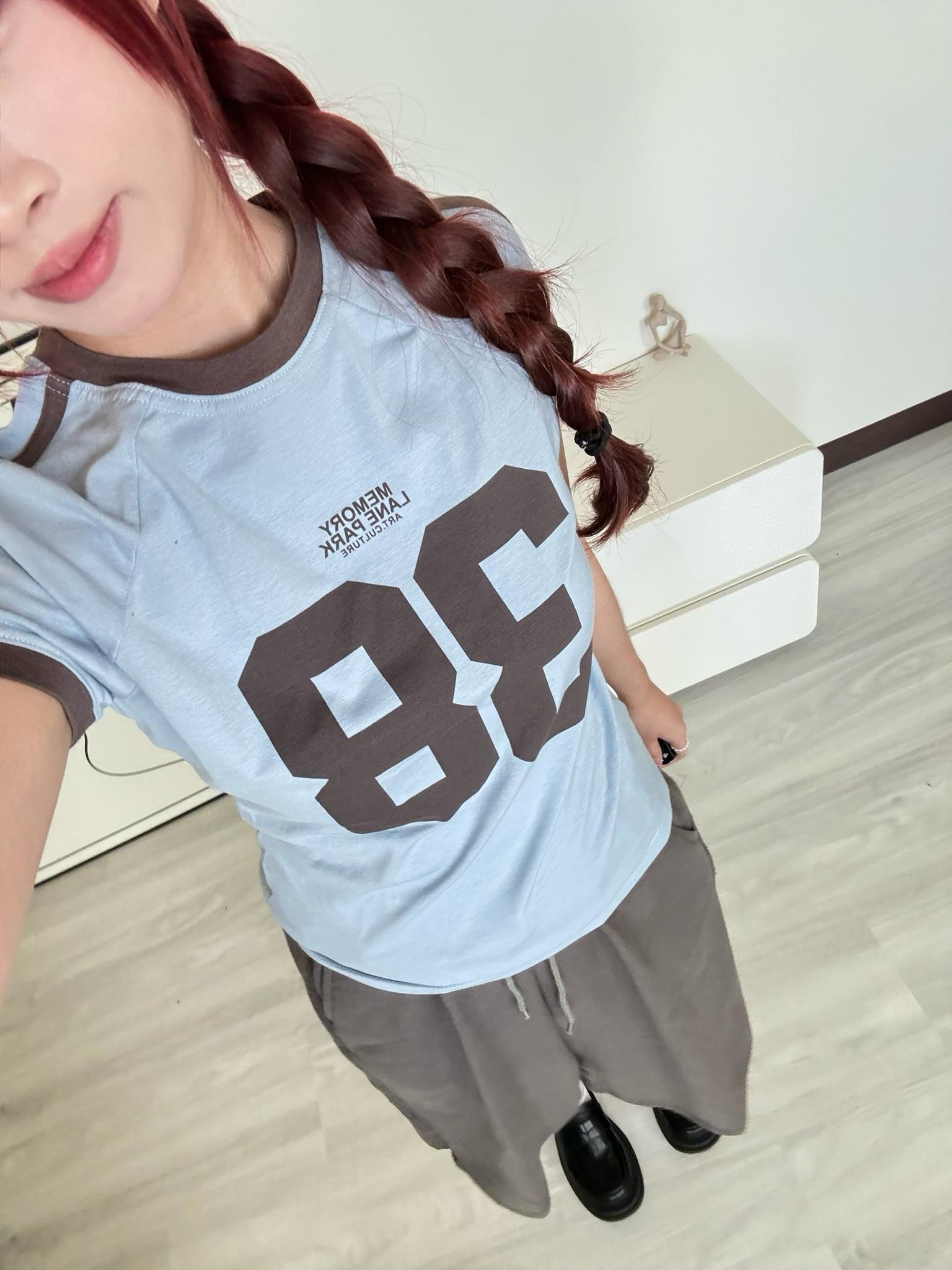 🇰🇷美式休閒拼色球衣