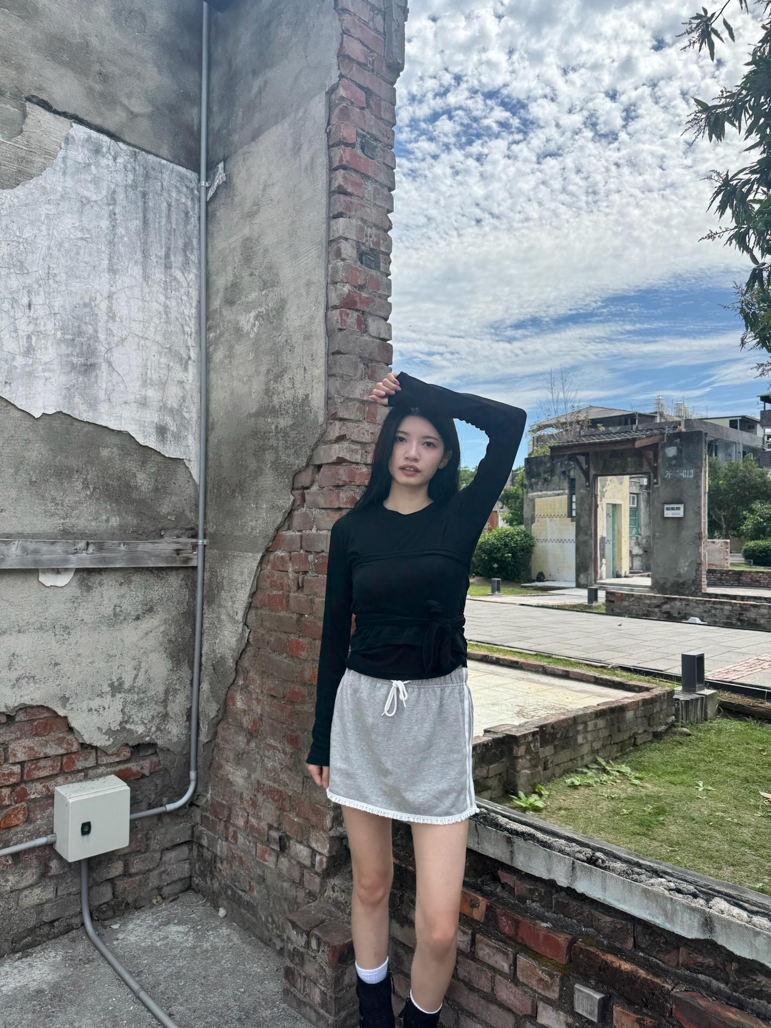 雲紗霧光疊穿真兩件式上衣