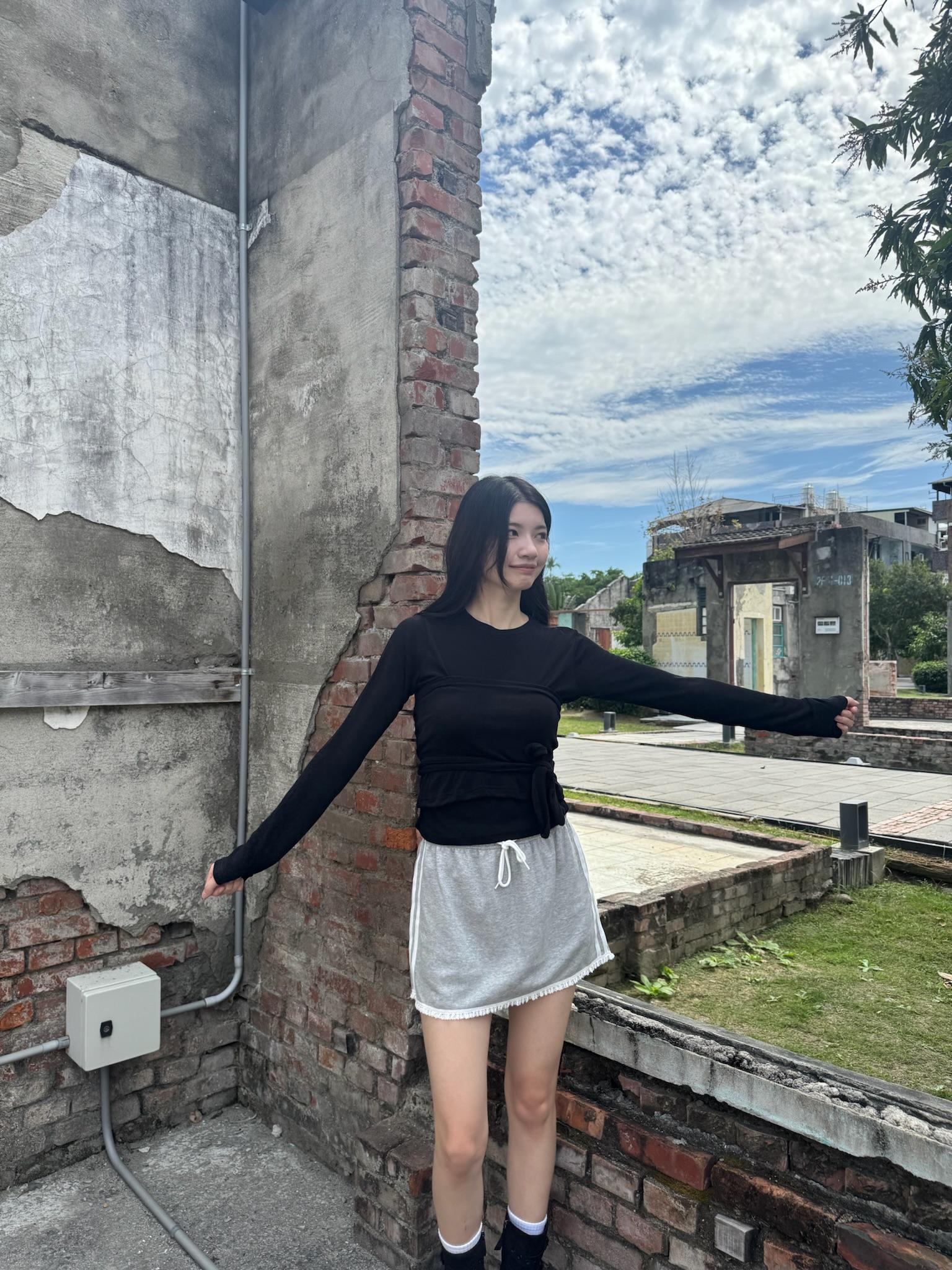 雲紗霧光疊穿真兩件式上衣