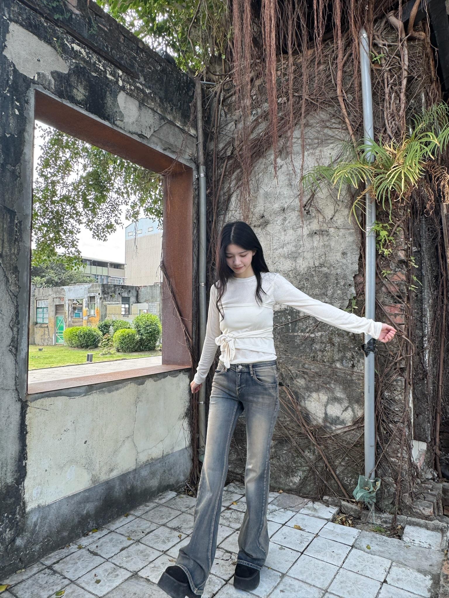 極致勻修後口袋造型牛仔褲