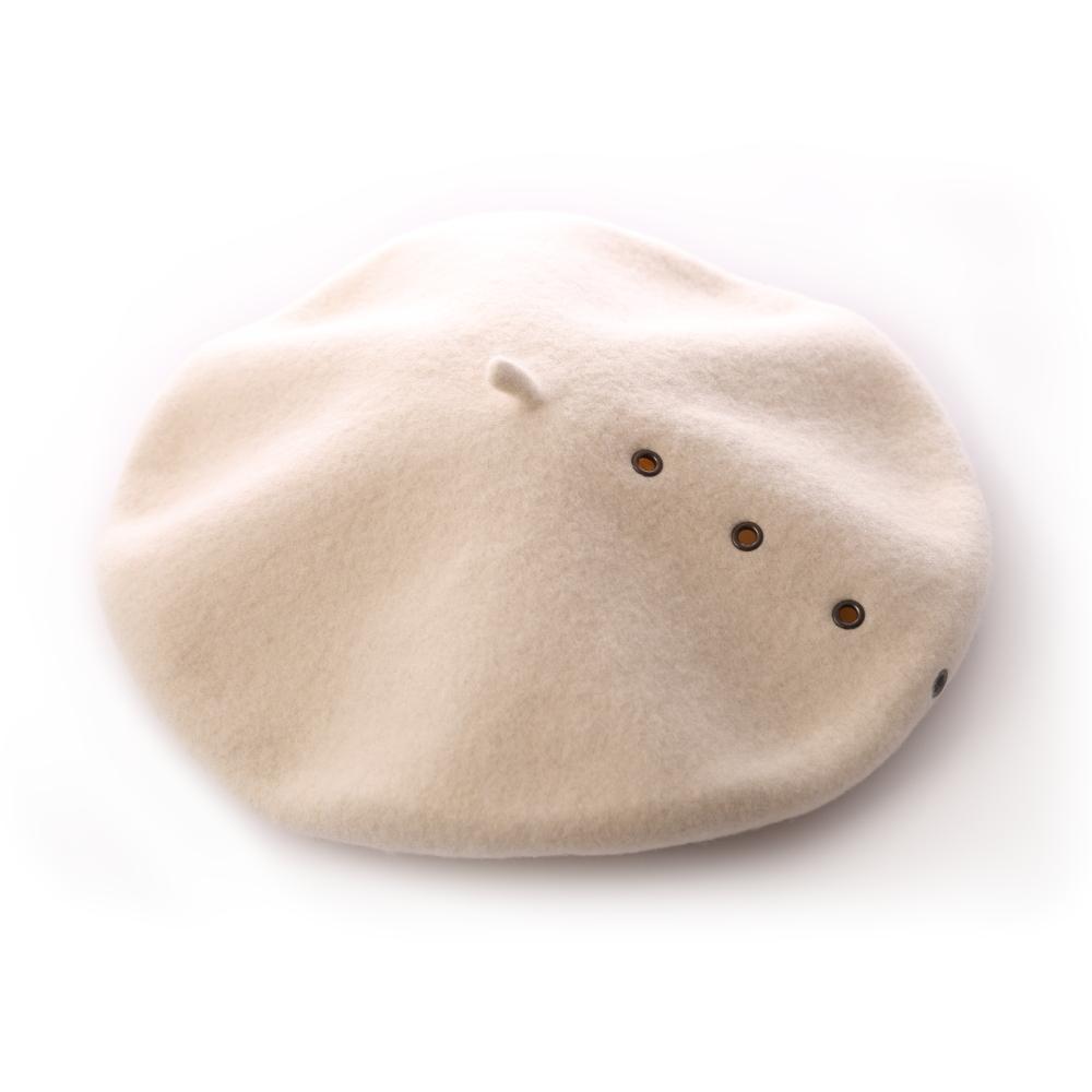 西班牙ELOSEGUI，女BIDEA貝雷帽EL_BIDEA07042 (綿羊白)