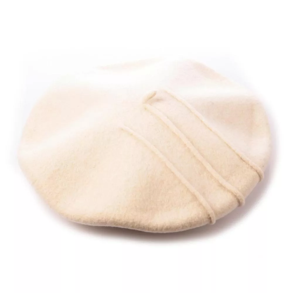 西班牙ELOSEGUI，女HIRU貝雷帽EL_HIRU09042 (綿羊白)