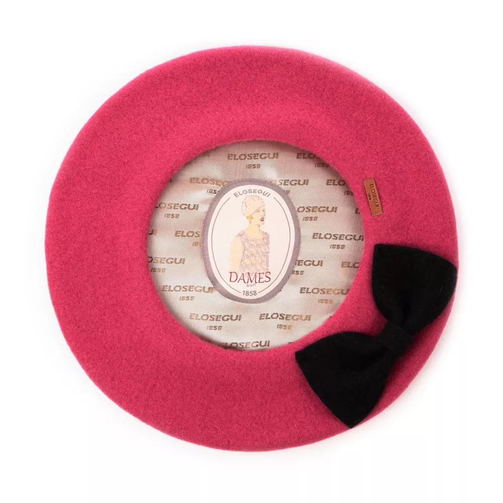 西班牙ELOSEGUI，女ISI貝雷帽EL_ISI06014 (胭脂色)