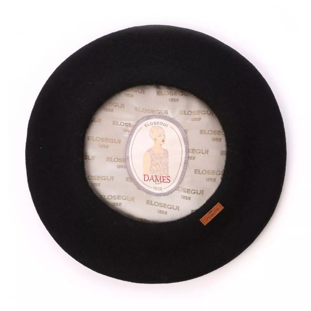 西班牙ELOSEGUI，兒童DAME貝雷帽EL_DAME19103N (天鵝絨黑)