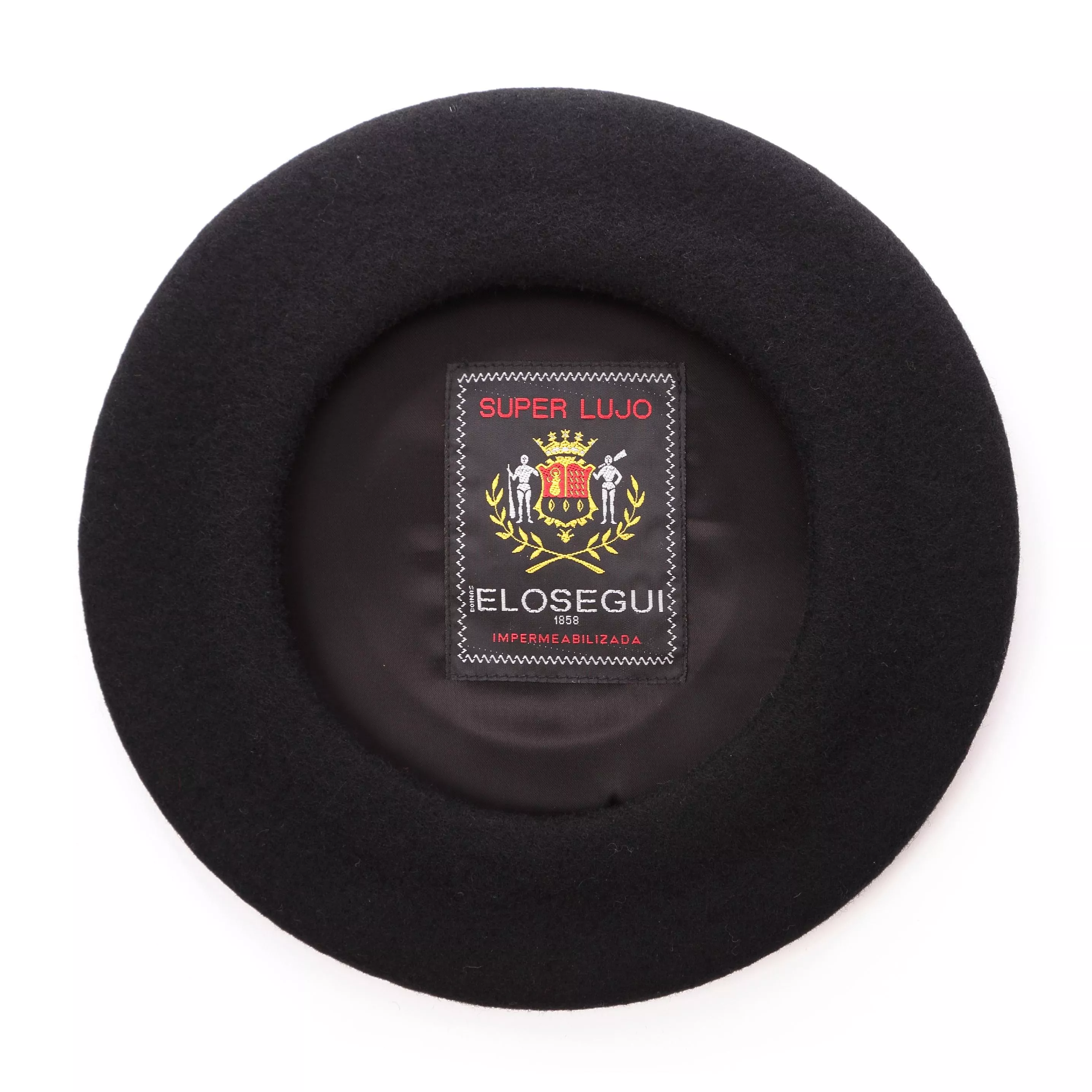 西班牙ELOSEGUI，兒童SUPER LUJO貝雷帽EL_LUJO334003N (天鵝絨黑)