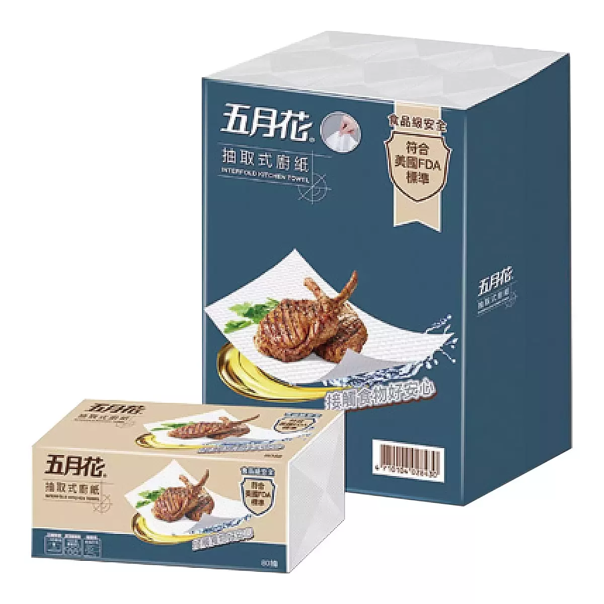 五月花三層抽取式廚房紙巾｜ 80抽 X 12入