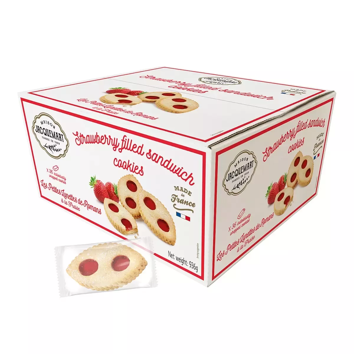 Maison Jacquemart 草莓餡夾心餅乾｜ 936公克