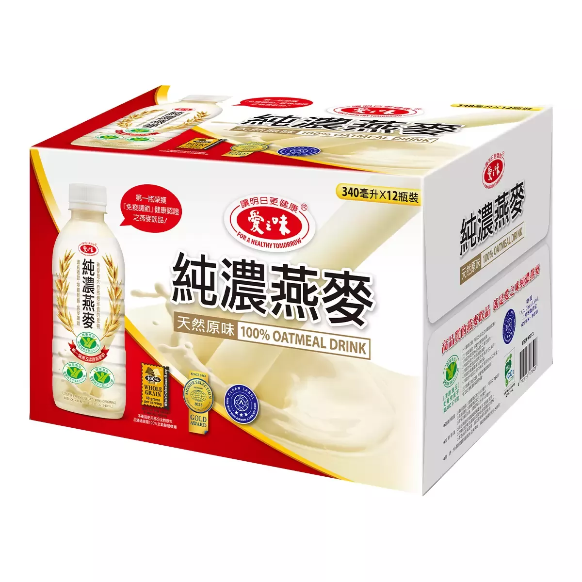 愛之味純濃燕麥｜ 340毫升 X 12入