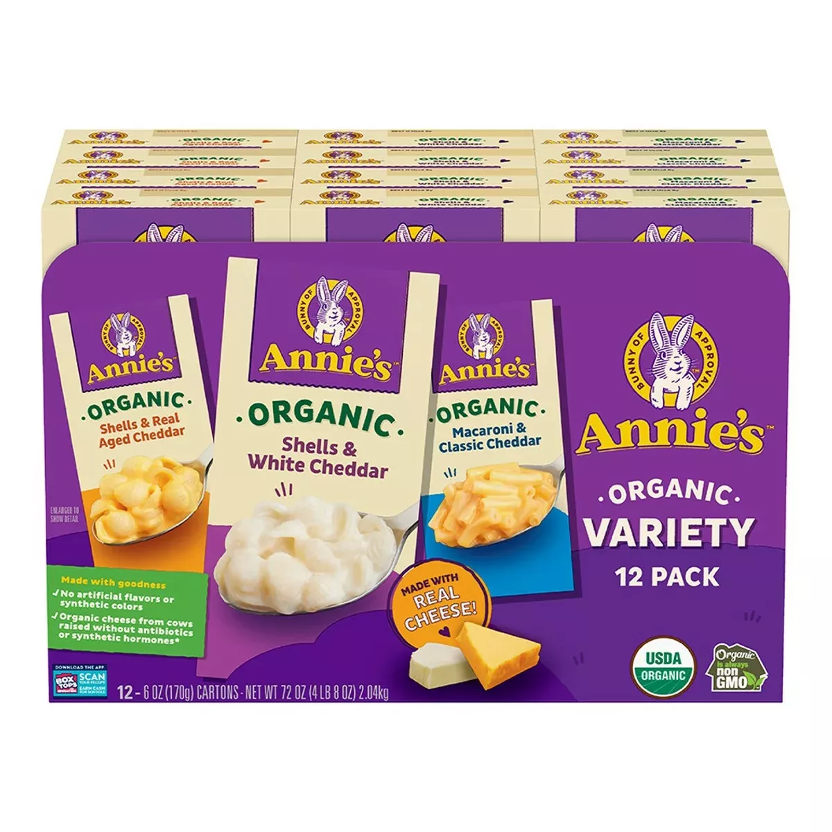 Annie’s Home Grown 有機起司通心粉 ｜12入組合包