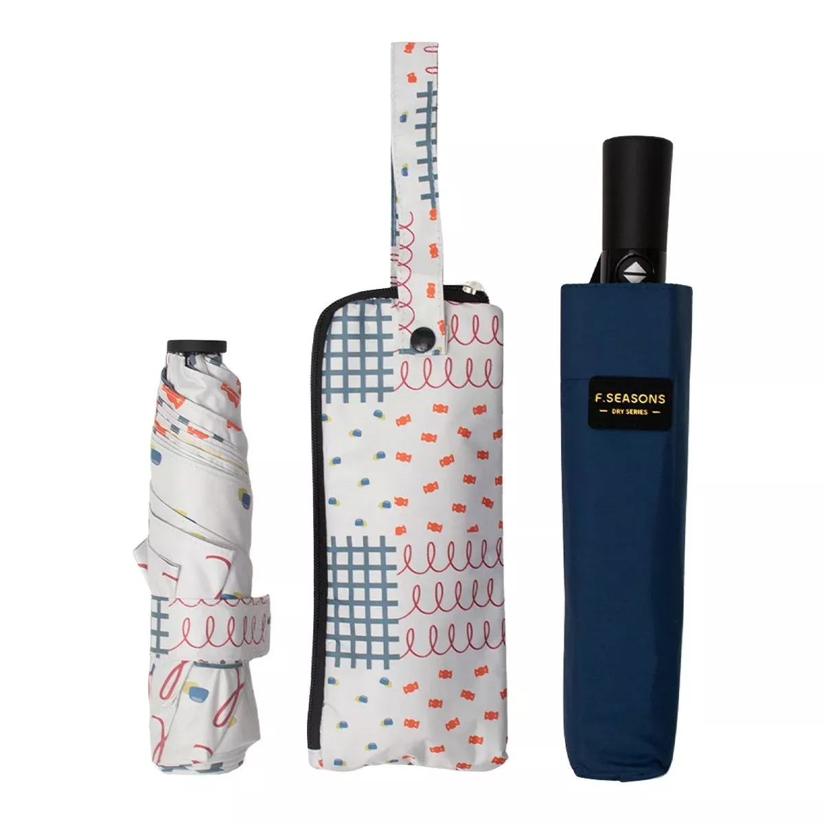 F-SEASONS 降溫省力晴雨傘兩入組｜ 43吋+46吋