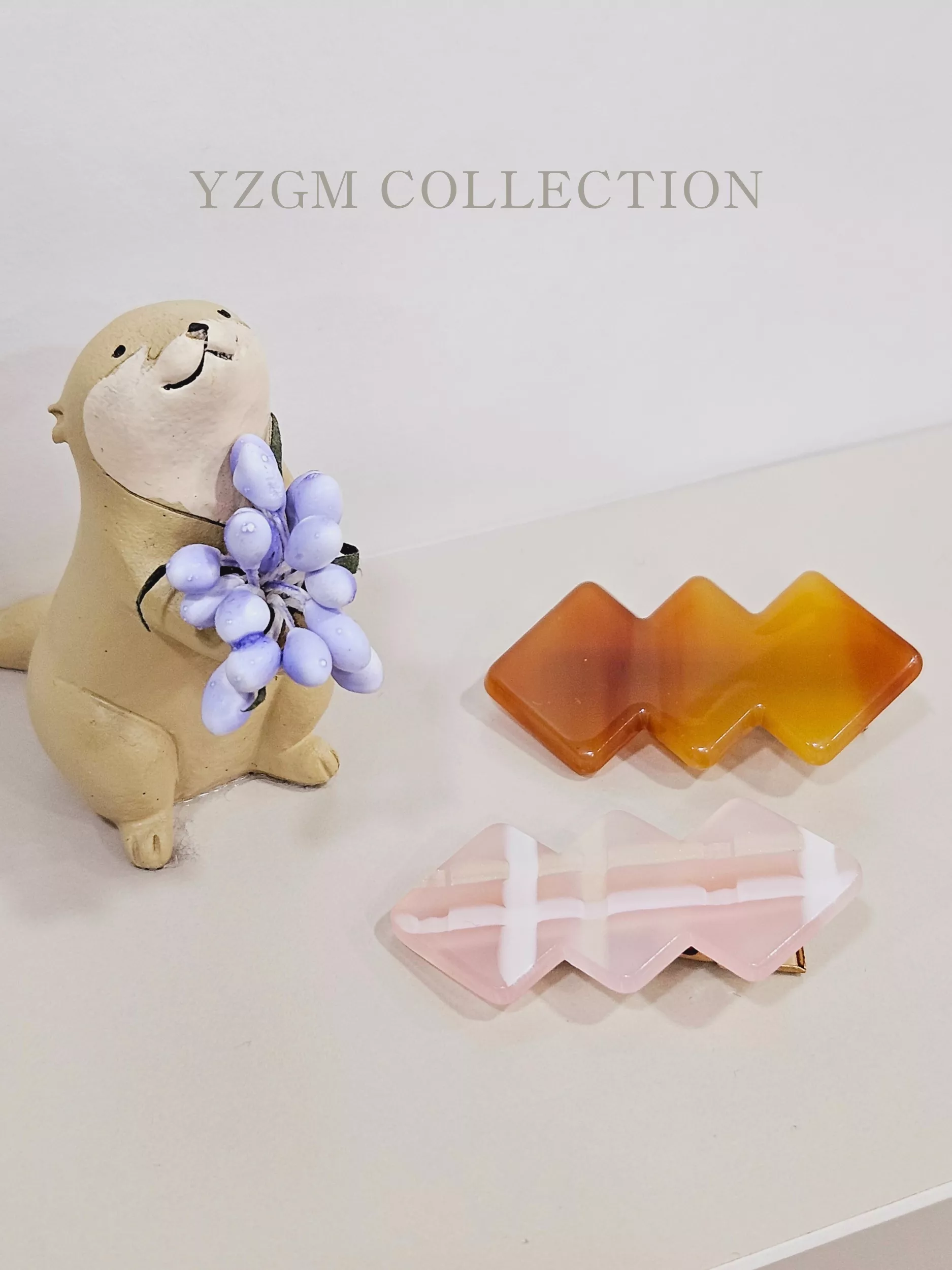 YZGM羽之共鳴服飾 方塊糖果．鴨嘴夾(太妃糖、草莓軟糖)