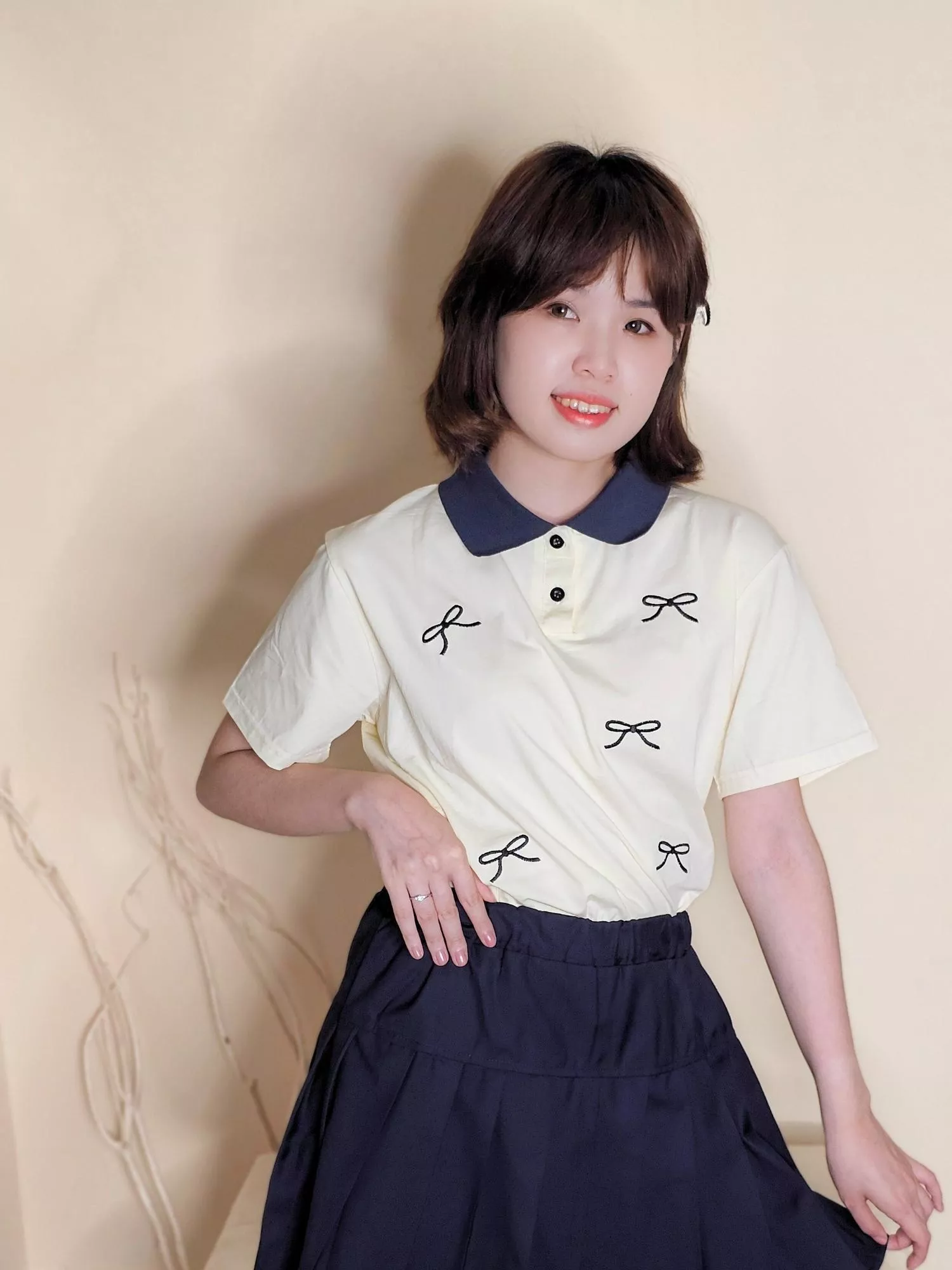 心願之弦 - 翻領棉質上衣