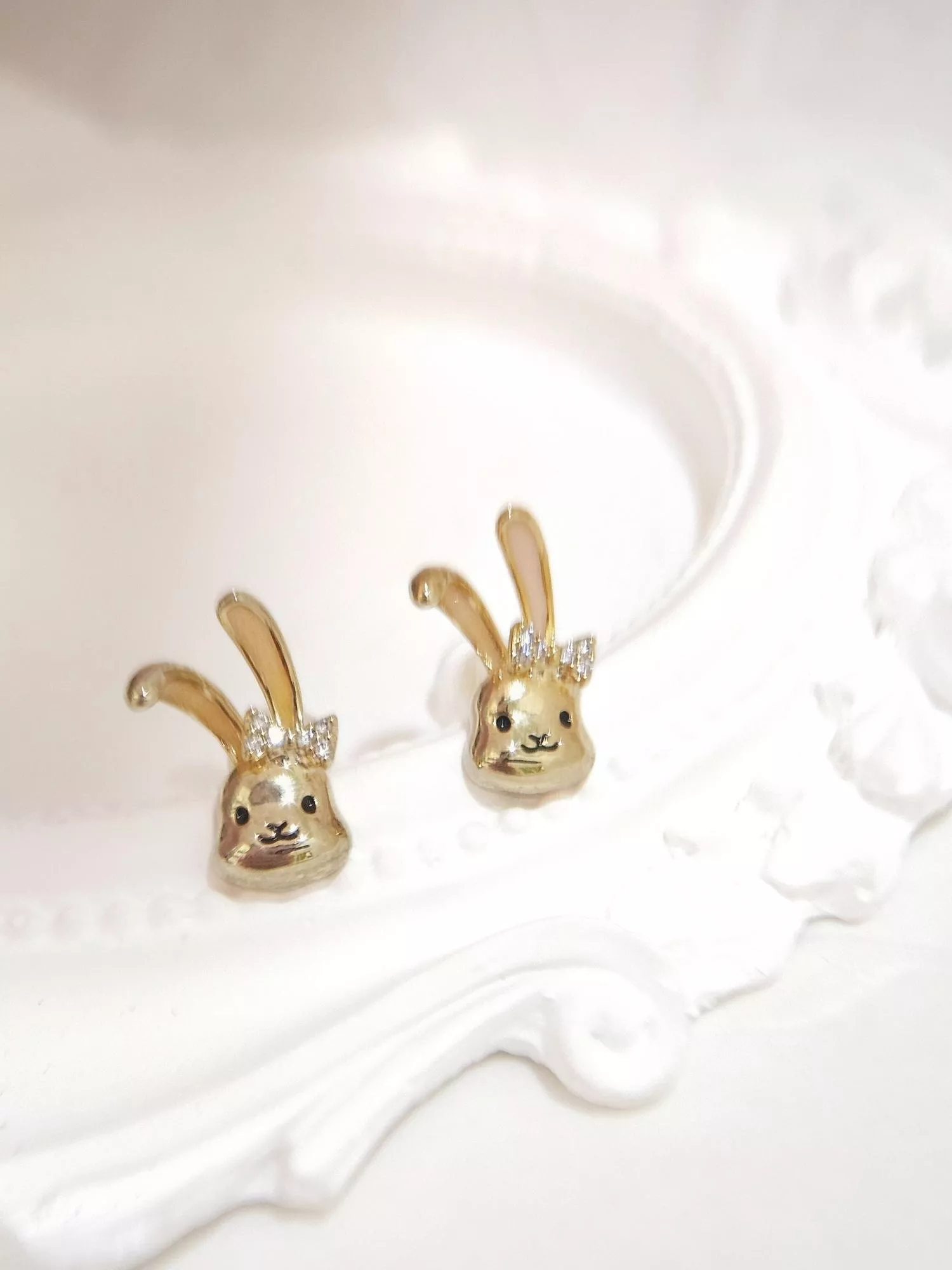 [S925銀針] 森兔記/長耳兔子耳環