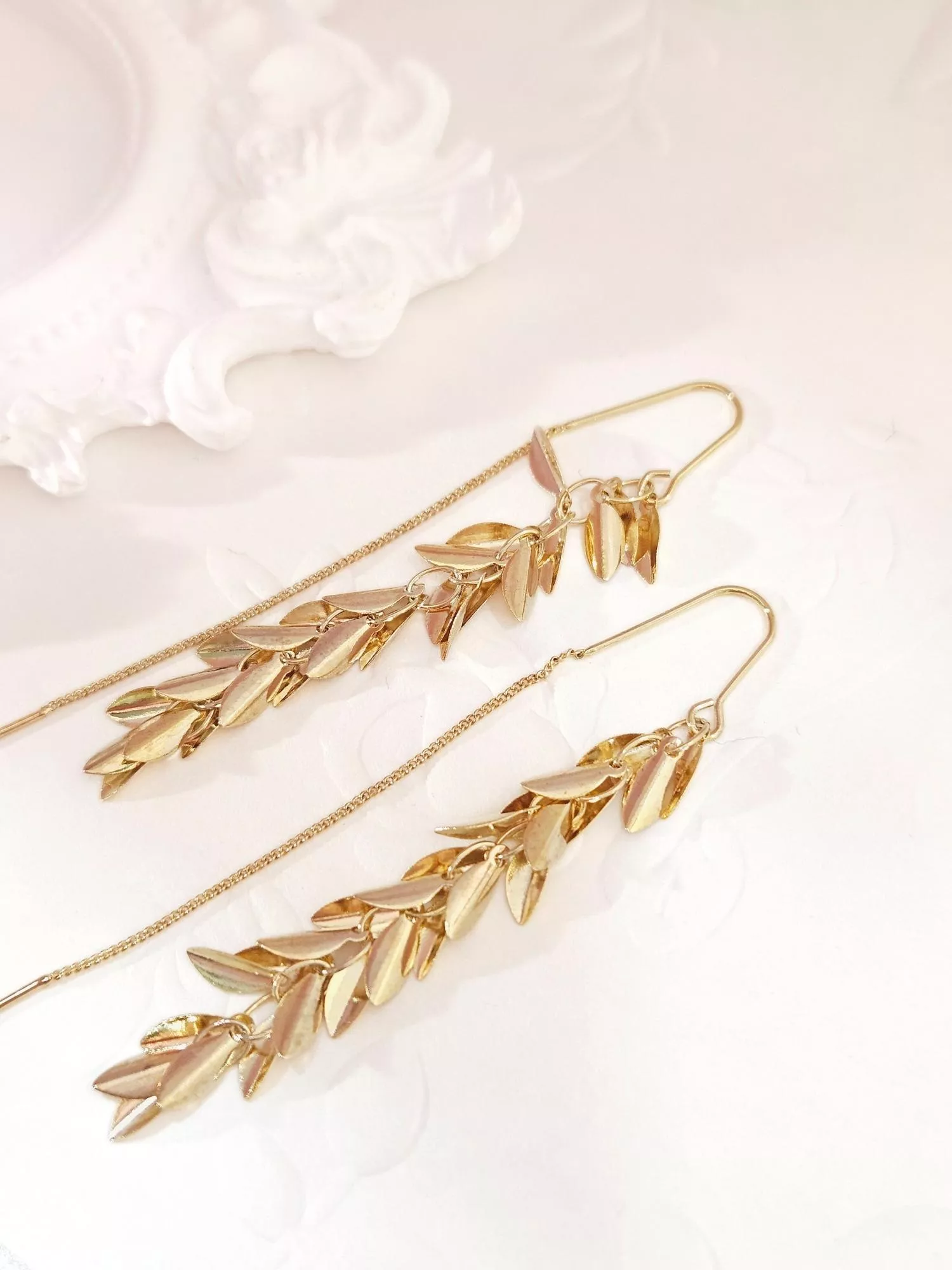 [S925銀針]穗花 /麥穗流蘇耳環