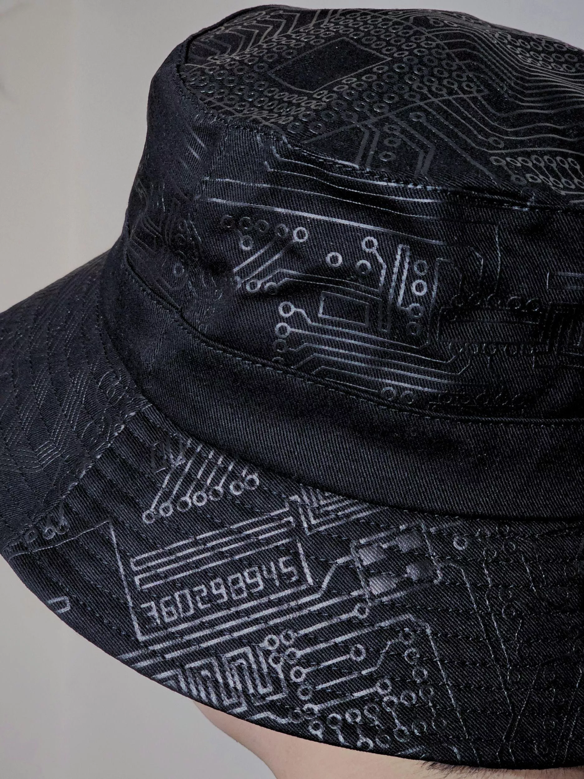 夜行電路．電路板印花漁夫帽