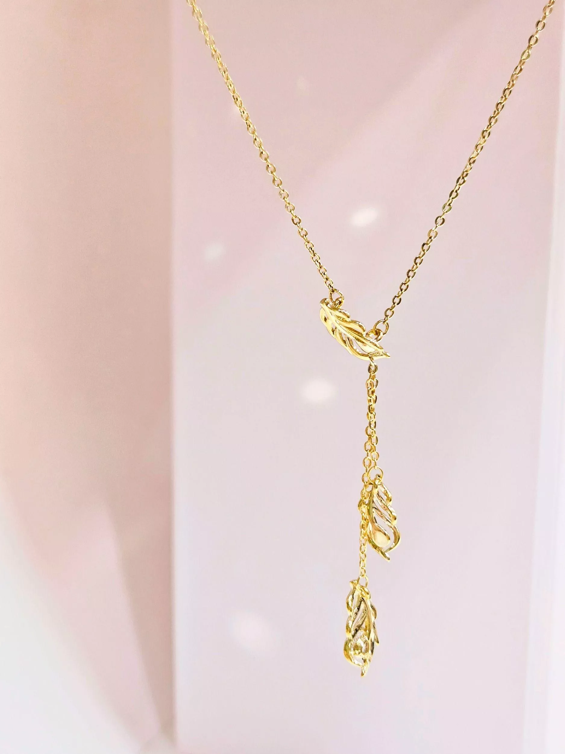 羽葉光．項鍊  清新甜美氣質葉片項鍊