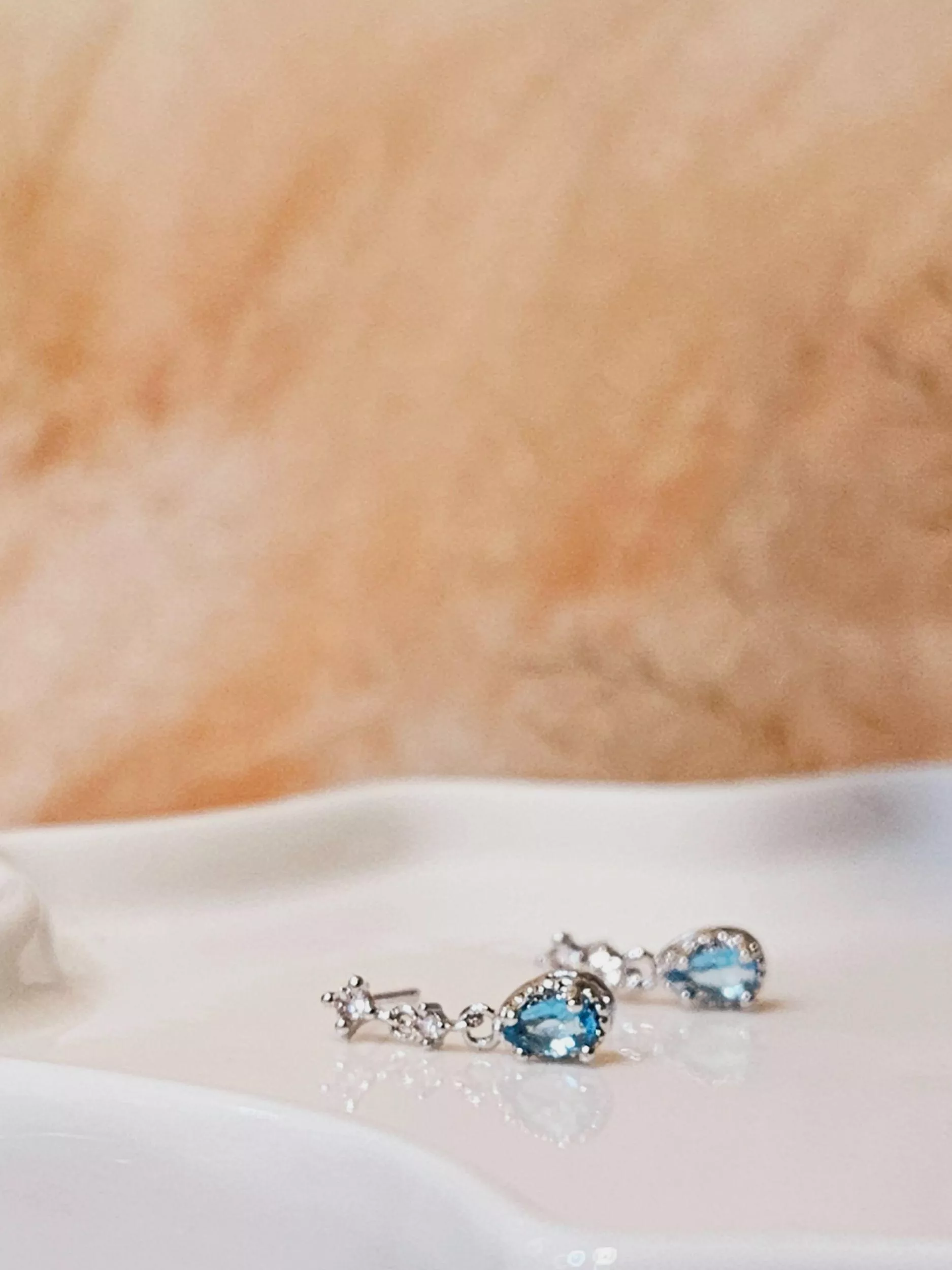 湖光瀲豔．925純銀耳環