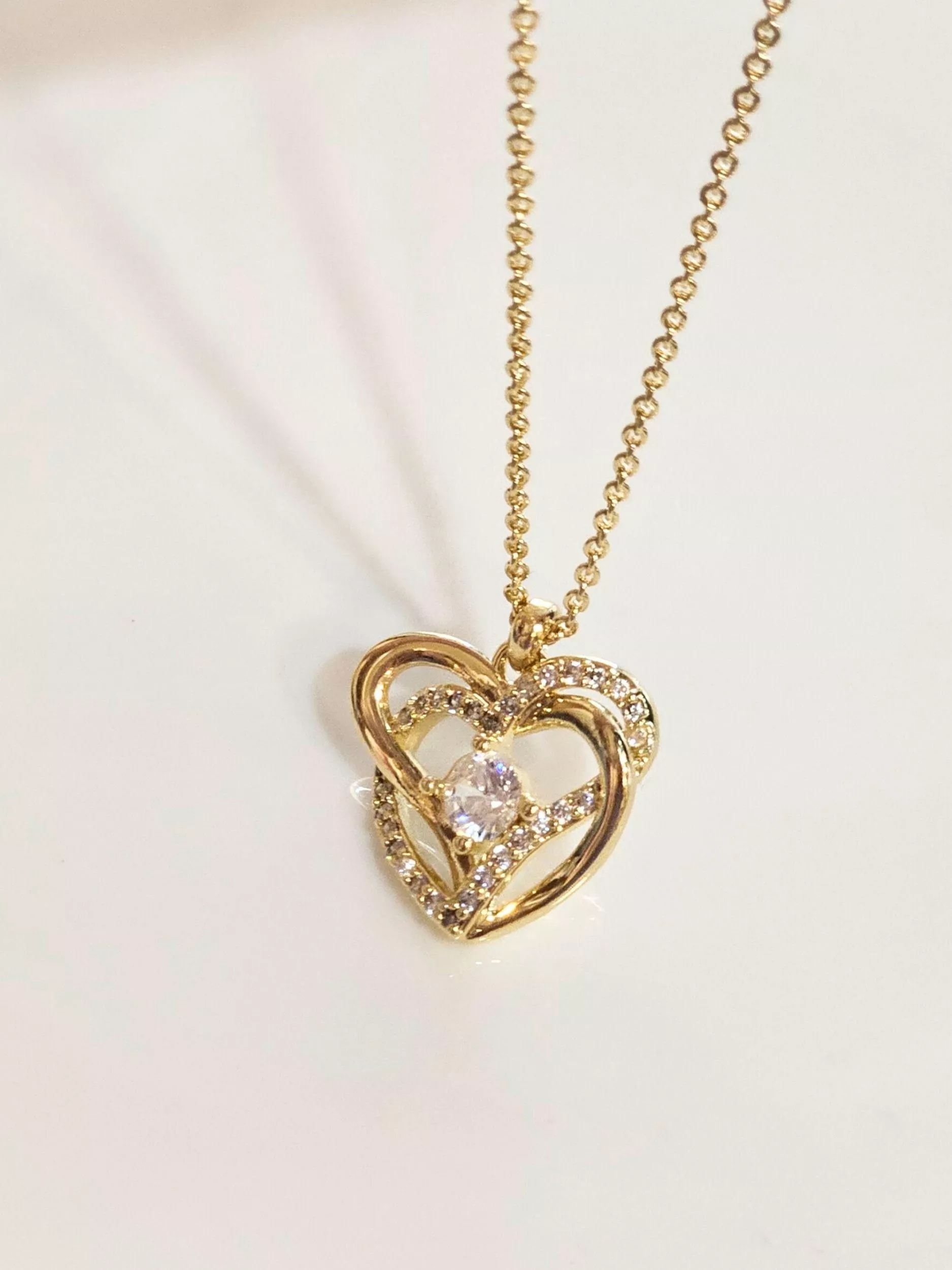 甜心相依．項鍊 閃耀愛心金色項鍊