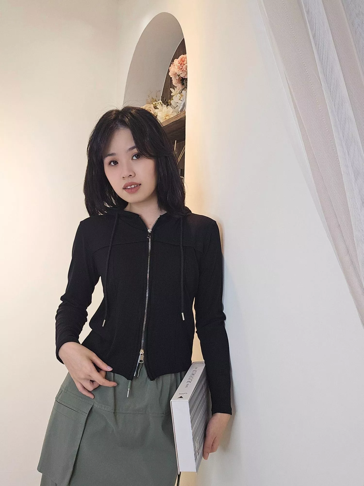 《風息序章》雙拉鍊連帽修身外套