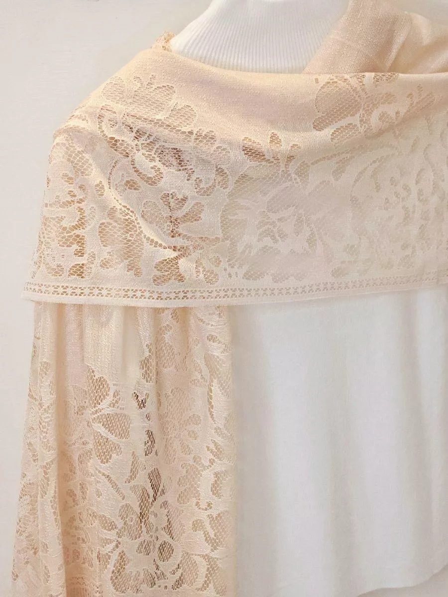 暖陽低語 Sunshine Whisper極致親膚蕾絲披肩圍巾