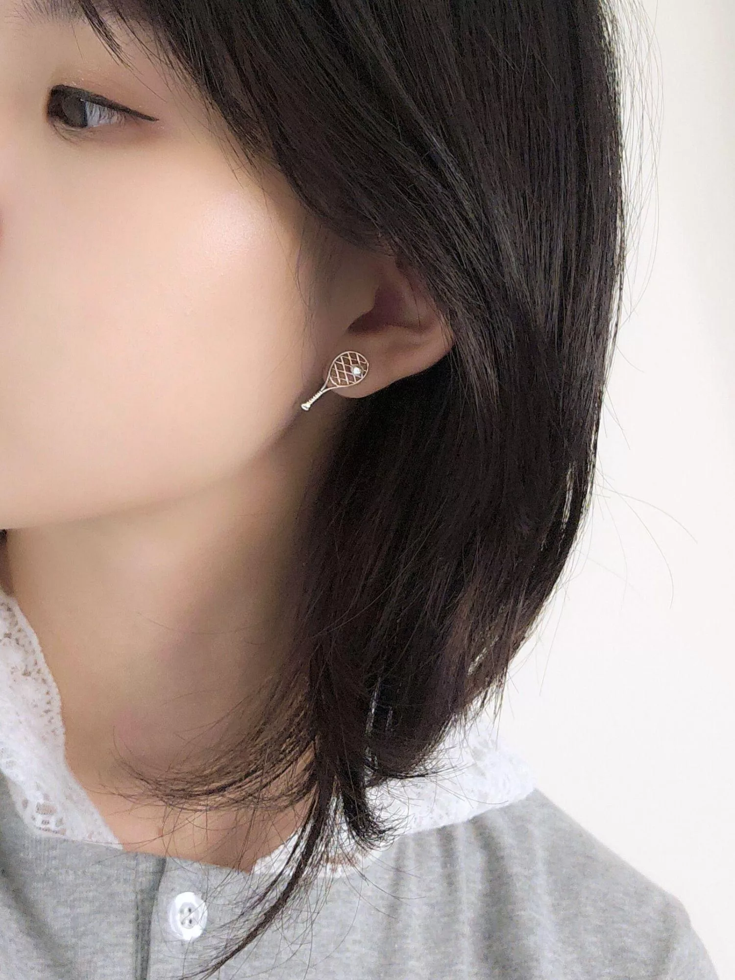 青春律動球拍耳針｜輕奢運動風趣味單品