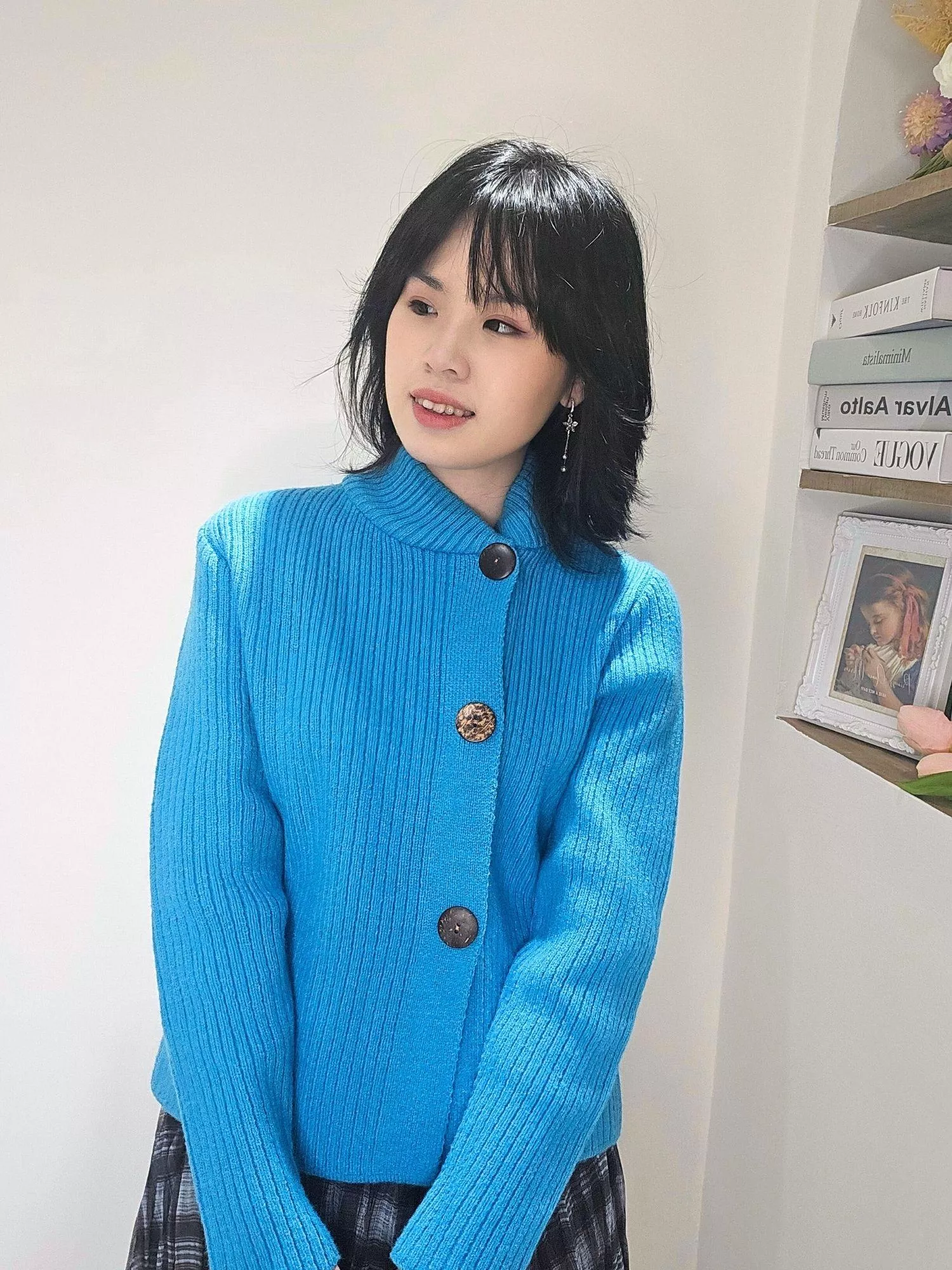 《孔雀之夜》針織長袖上衣