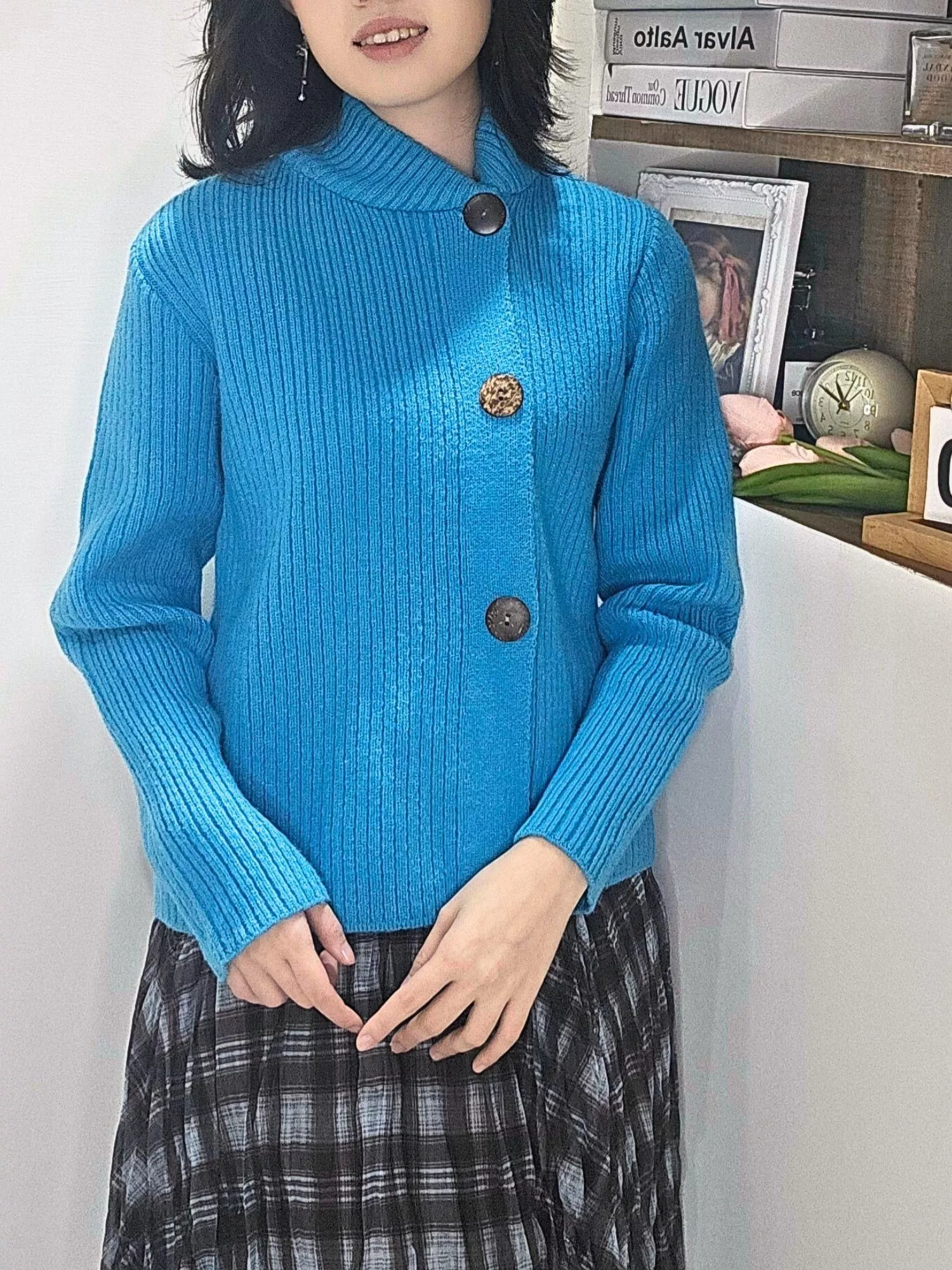 《孔雀之夜》針織長袖上衣