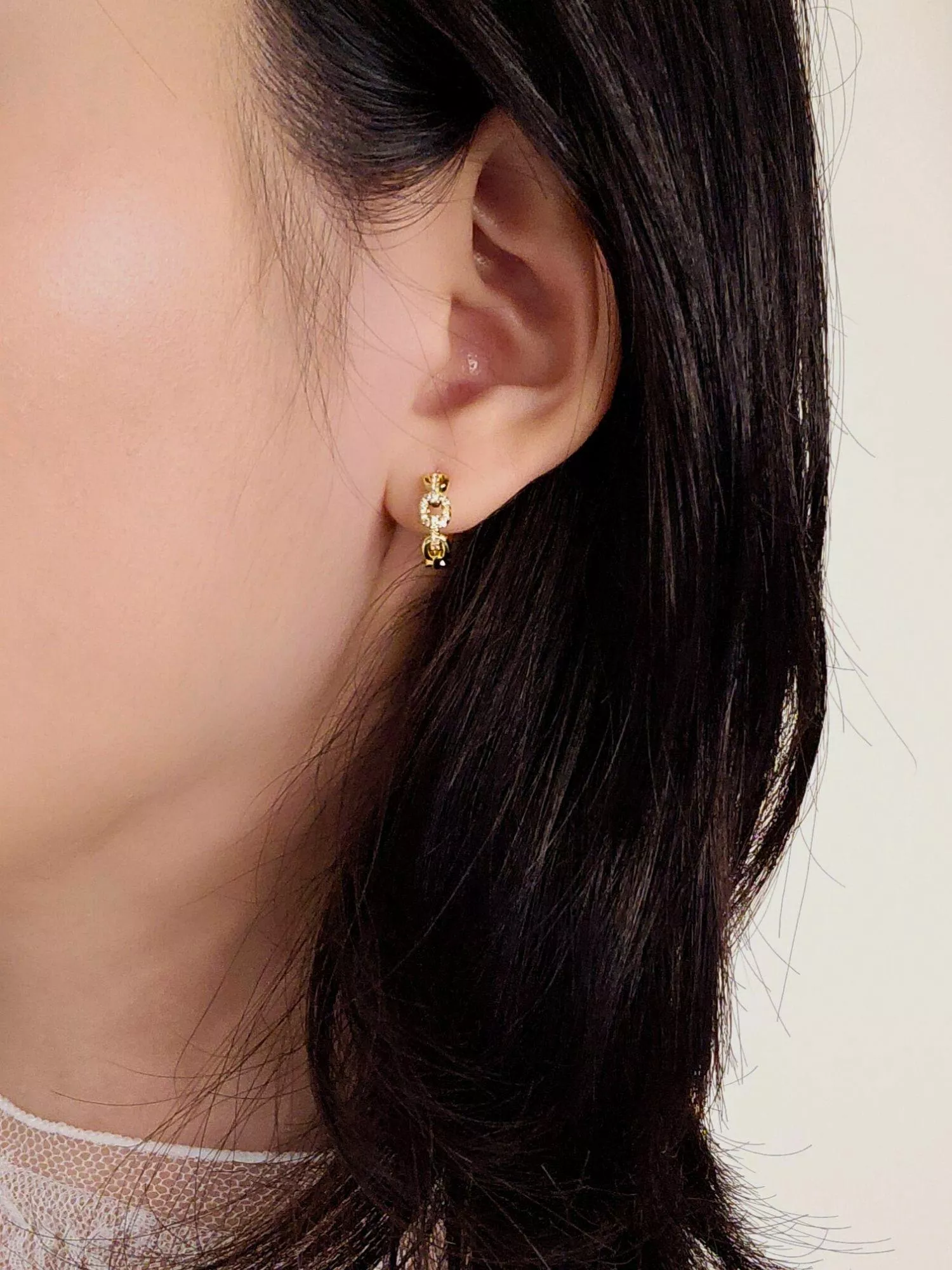 法式鎖鏈環繞耳扣耳環｜優雅共振・都會名媛必備俐落單品