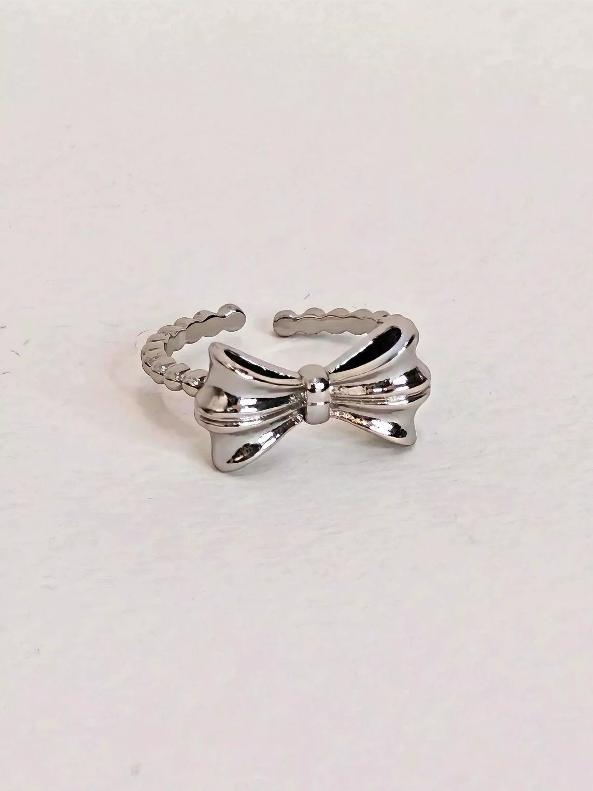 《蘇菲的髮帶》可調整戒圍銀戒指