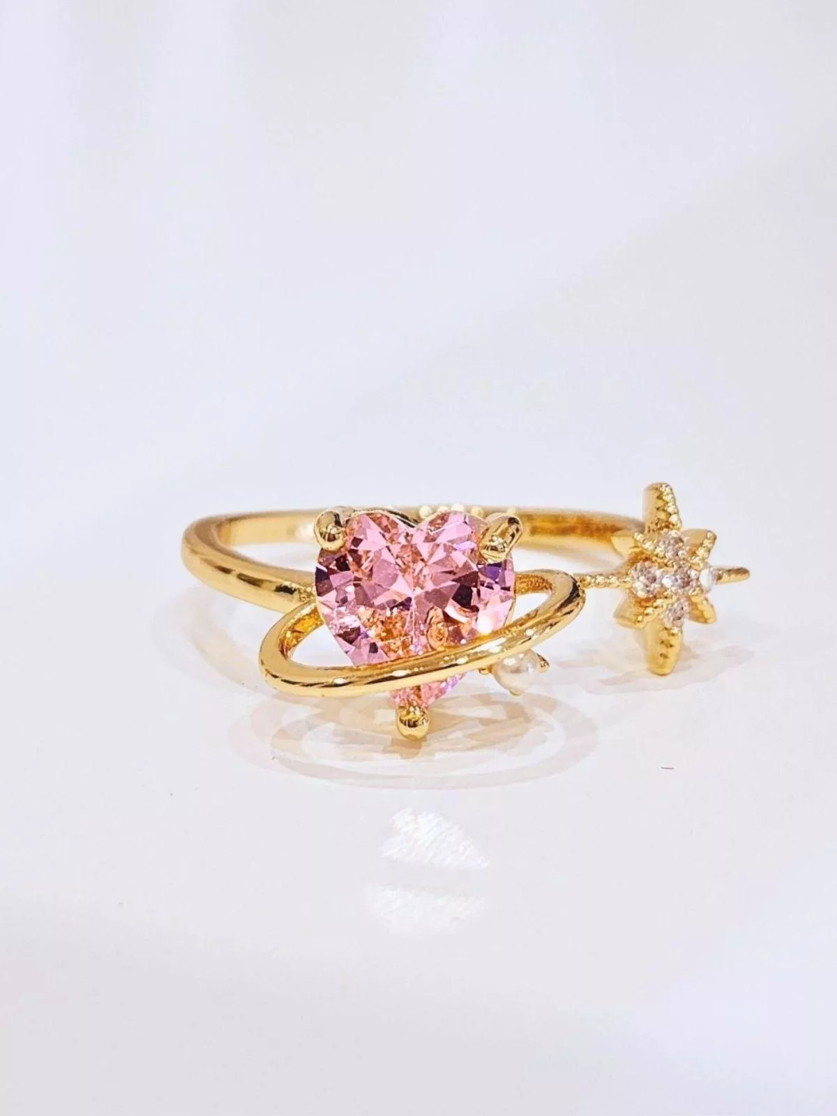 《心願》可調整戒圍金色戒指