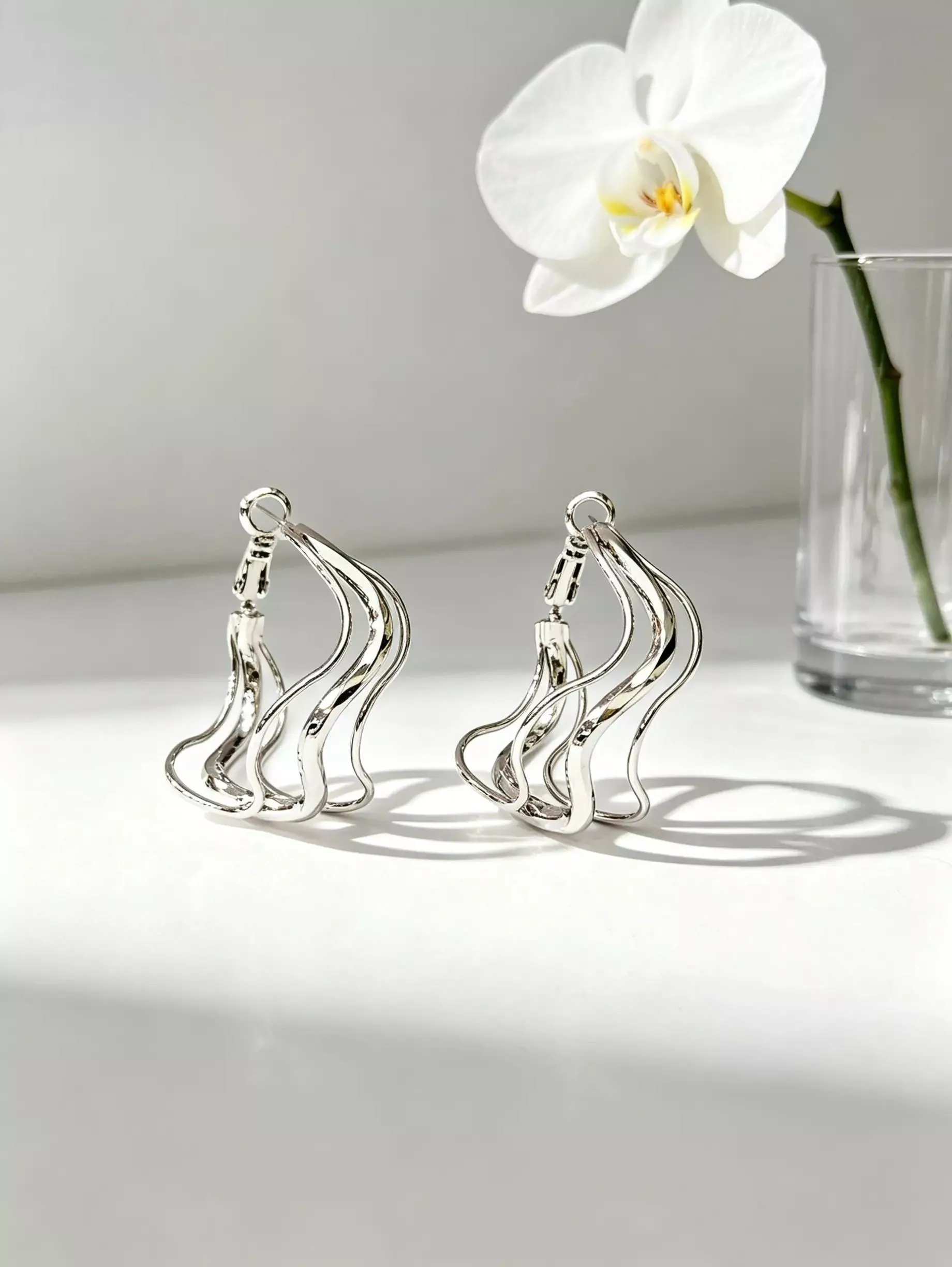 夢之旋律．925純銀耳扣 (金.銀 兩色)