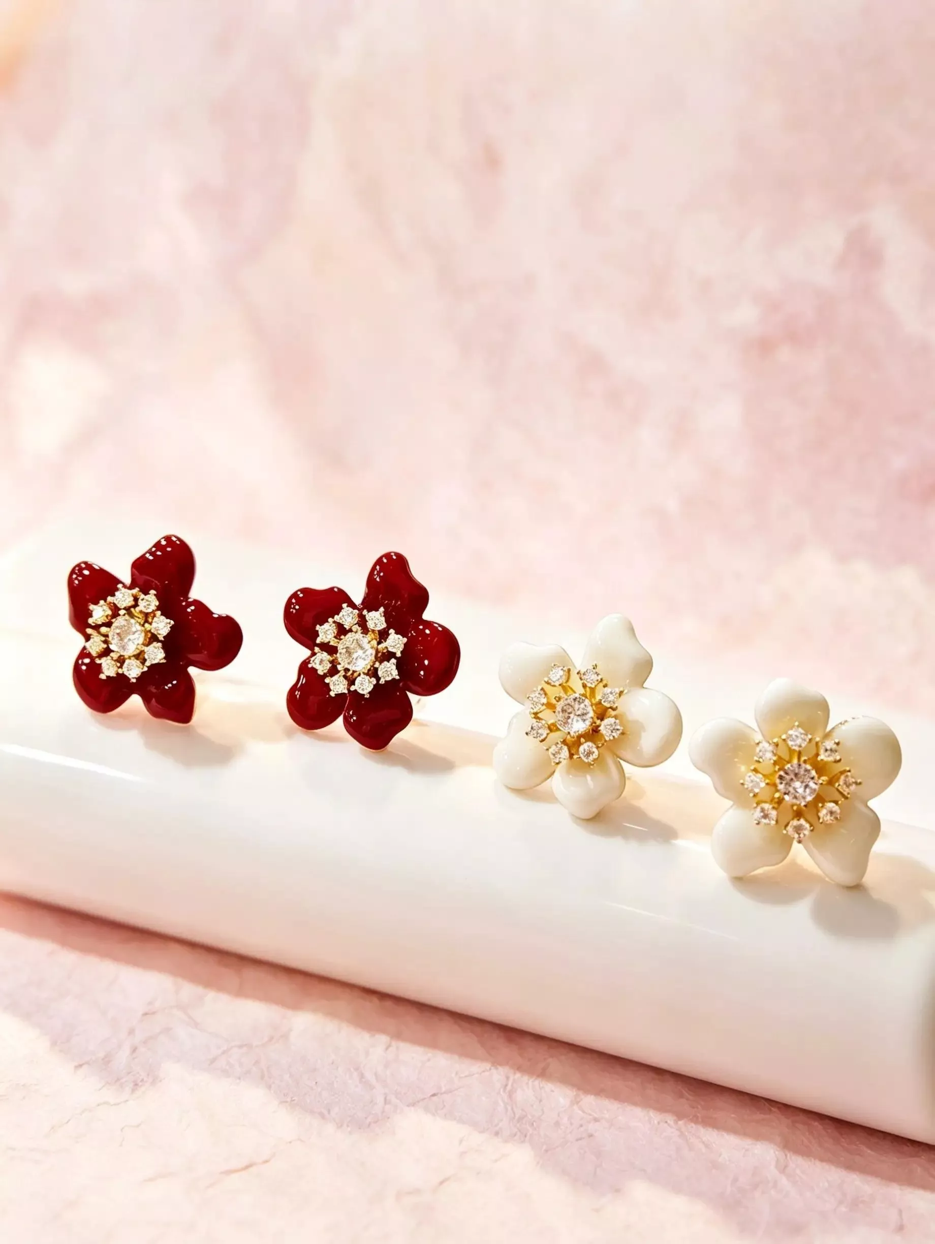 春華宴．925純銀耳針