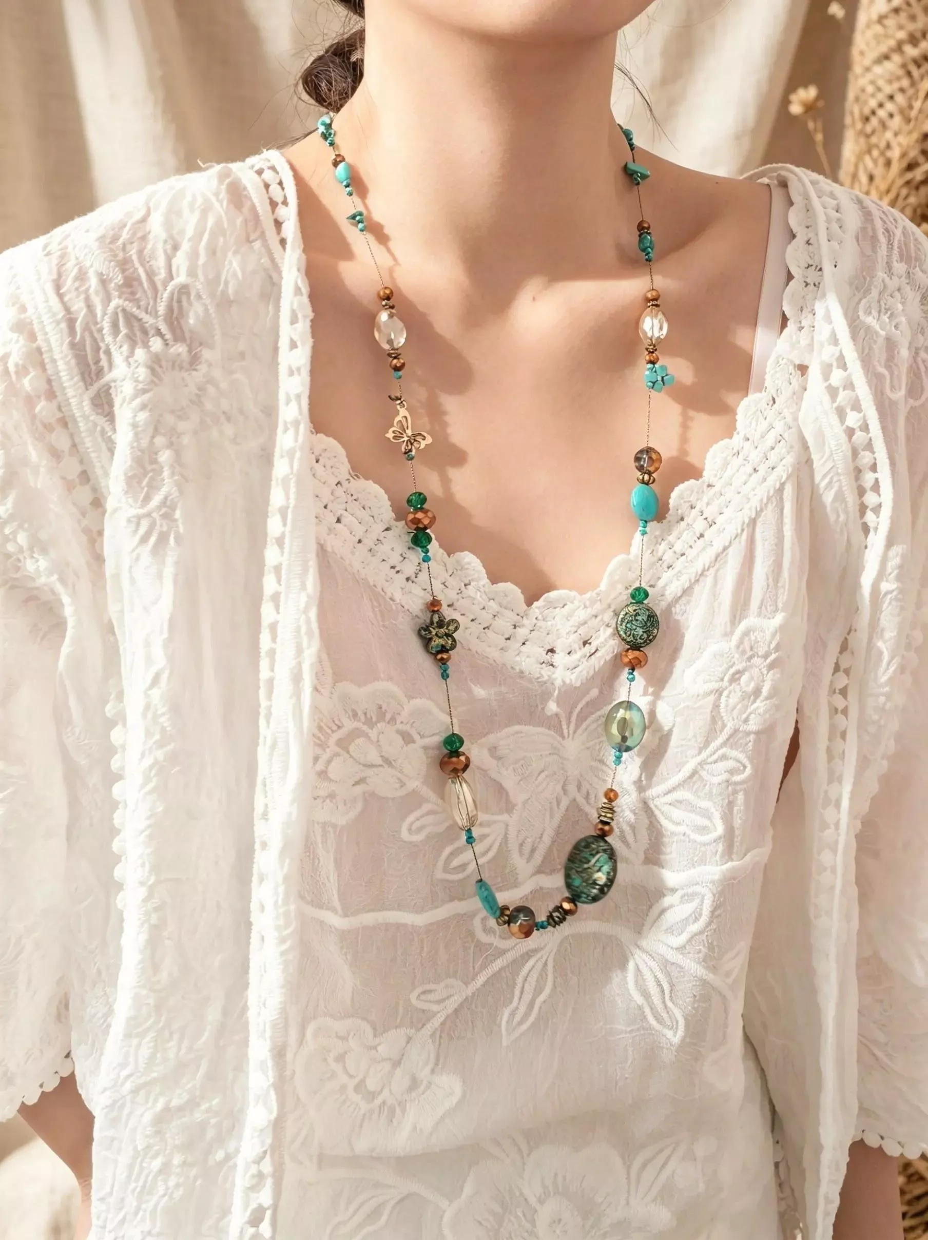 秒變海灘女神 |《天藍海風》多彩寶石項鍊