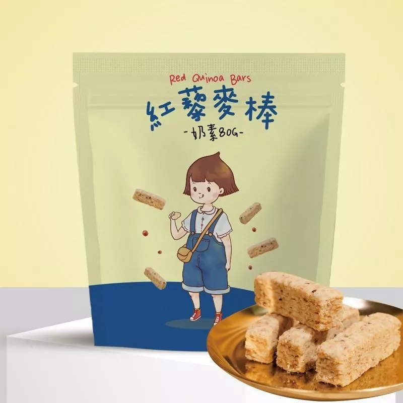 CHILL愛吃-酥香紅藜麥棒-奶素(80克)