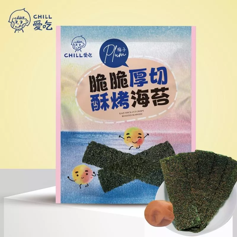 CHILL愛吃-厚切酥烤梅子海苔(36克)