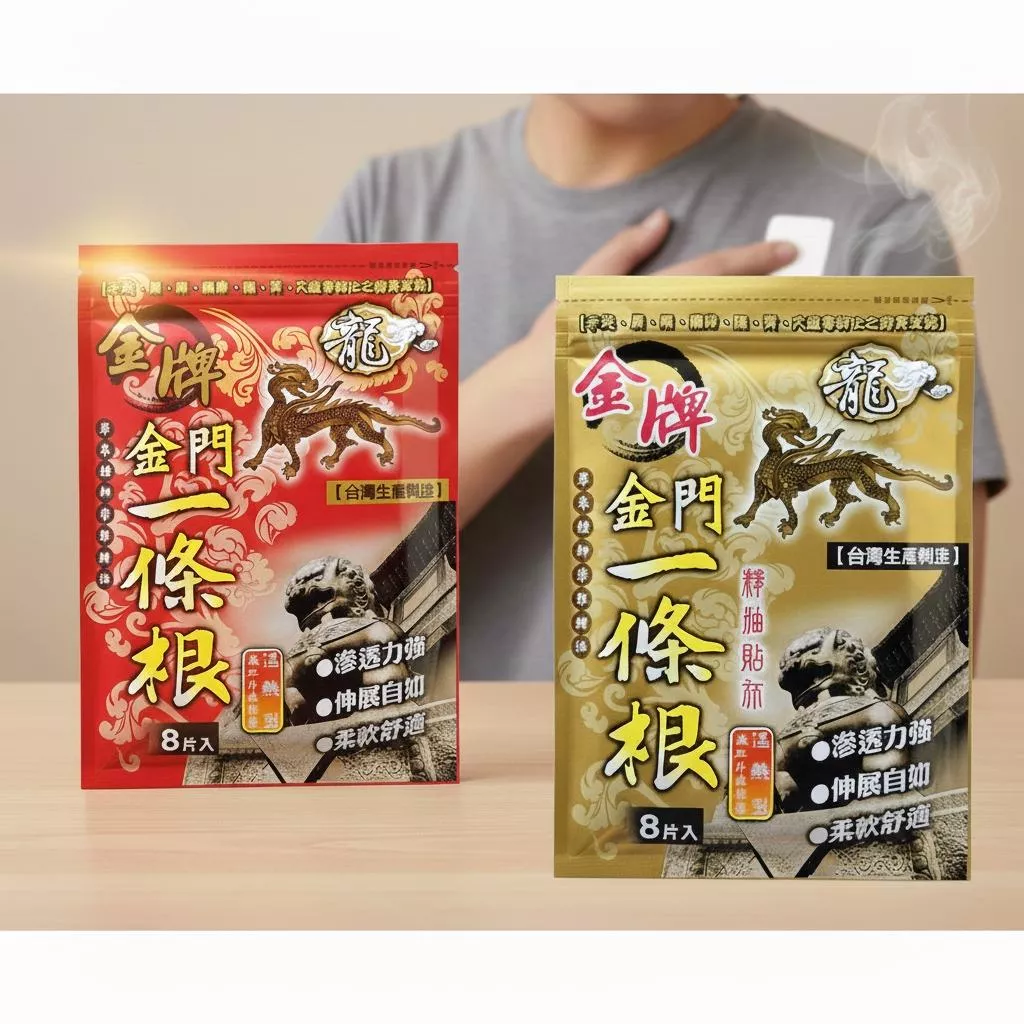 【金牌】龍牌 金門一條根精油貼布精油貼布