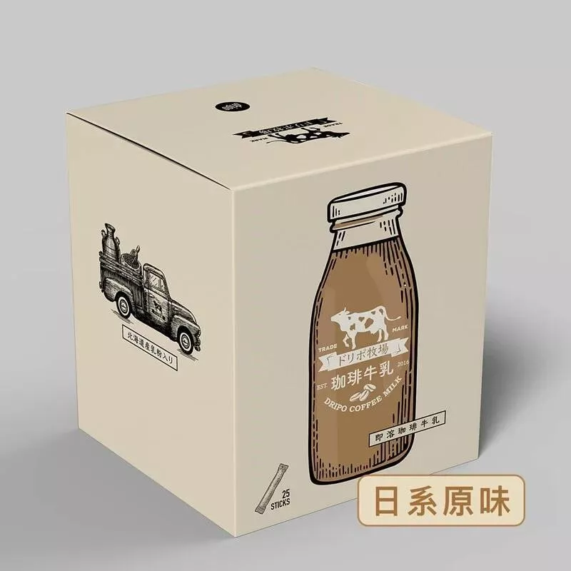 Dripoドリポ牧場咖啡牛乳即溶飲品-日系原味(一盒25條)
