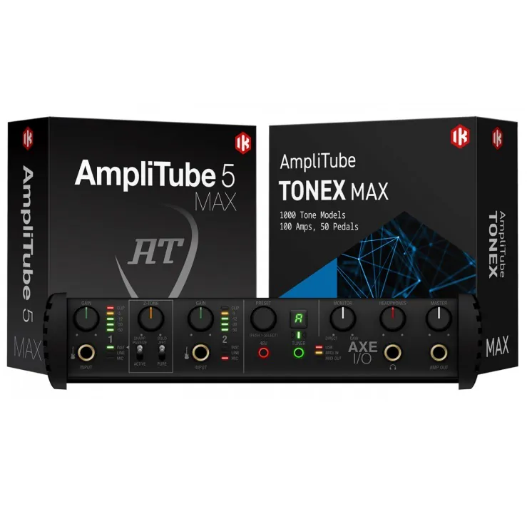 IK Multimedia AXE I/O 錄音介面 + AmpliTube 5 MAX + TONEX MAX Bundle