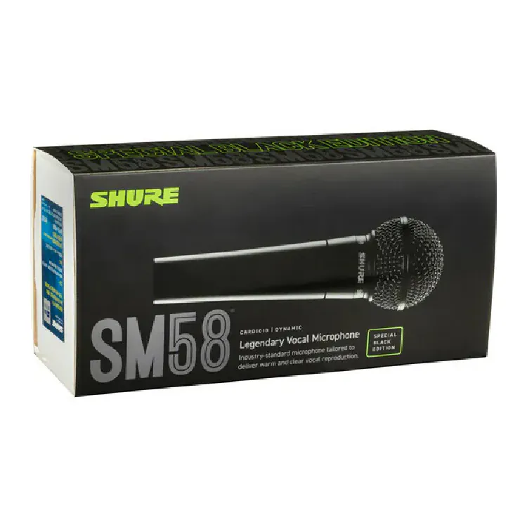 Shure SM58 Special Black Edition 動圈式麥克風 (無開關) 100週年 黑色限量版