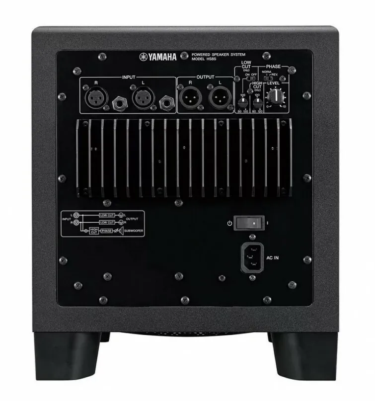 YAMAHA HS8S 主動式超低音監聽