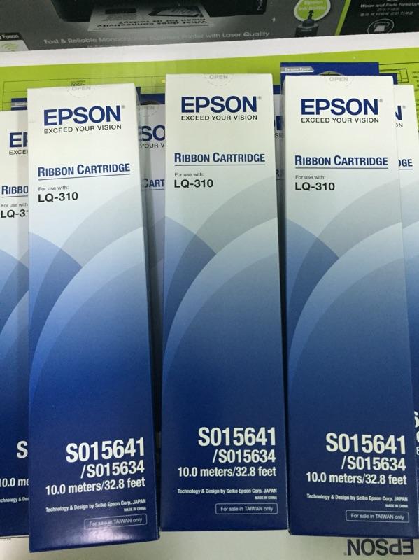 【含稅/原廠公司貨】全新盒裝原廠公司貨 色帶 適用 LQ310 /EPSON S015641 / S015634 黑色